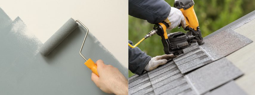 home improvement collage